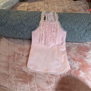 🩷 Louis Dog Pink Lace Tank Dress – Size M 🐾